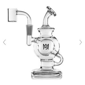 Clear Glass Water Pipe with Logo